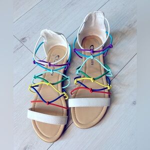 Rainbow Elastic Sandals